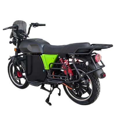 African electric motorcycles have a large cargo capacity, are often used for transporting passengers, have strong climbing ability, powerful engine, sturdy body and stable riding performance.